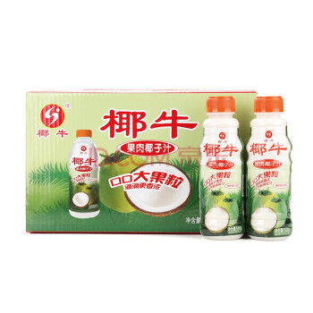 椰牛 果肉椰汁 植物蛋白饮料 500g*15瓶 整箱装(玉州仓)新老包装随机