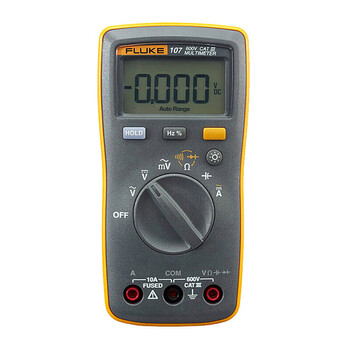 福禄克（FLUKE）107 数字万用表多用表三用表复用表交直流600V 1年维保