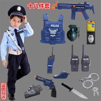 儿童警察交警制服儿童消防员服装医生白大褂演
