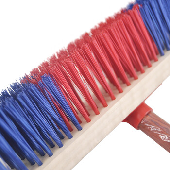 兰诗（LAUTEE）DS007 30厘米彩丝地刷 长柄硬毛清洁多用刷