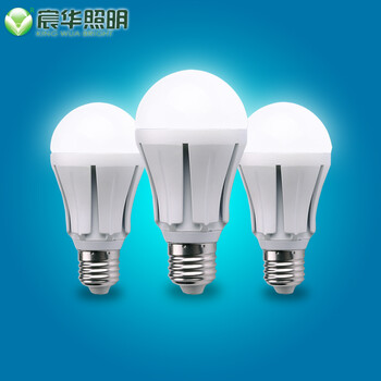 宸华照明高亮led节能灯泡5W/7WE27螺口光源 LED灯泡 7W 白光