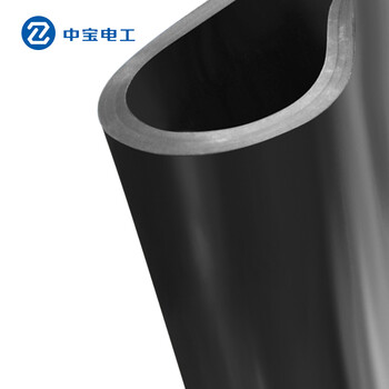 中宝电工 15KV 6mm厚 1*5米/卷 绝缘橡胶垫 绝缘地毯 配电室用绝缘胶板 1卷 黑色