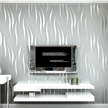 七彩格子 客厅壁纸电视背景墙简约3D立体植绒