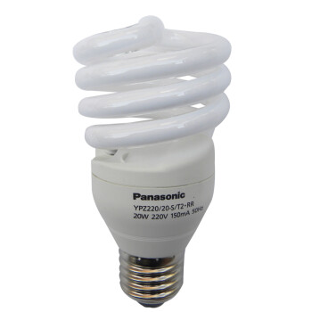 松下（Panasonic）螺旋型节能灯20W E27灯头 冷光/日光色 10支装