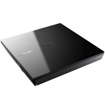 华硕8倍速 USB2.0 外置移动DVD光驱 黑色 无刻录功能 (兼容Win7、Win10和苹果 操作系统/SDR-08B1-U)