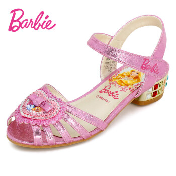 芭比童鞋女童公主鞋2016新款夏季儿童高跟鞋