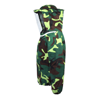 谋福 CNMF 8870 防蜂衣服迷彩蜜蜂防护服半身透气带防蜂帽防蜂服防护衣蜂具