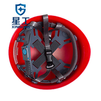 星工（XINGGONG）安全帽 工程工地建筑施工防砸抗冲击头盔免费印字 红色