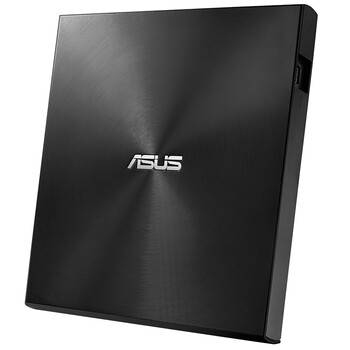 华硕8倍速 外置DVD刻录机 移动光驱 支持USB/Type-C接口 (兼容苹果系统/SDRW-08U9M-U)-黑色