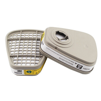 3M 6002CN 滤毒盒 防护酸性气体  氯化氢 二氧化氢 2个/包 定做