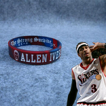 衣仓铺nba篮球手环球星头像励志溶岩款运动手环手腕带科比库里詹姆斯