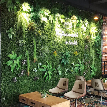 【满10送1】仿真植物墙塑料假花人造草坪草皮装饰品绿色墙壁挂背景