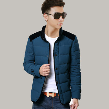 GURUNVANI 2014冬装男士棉服 韩版修身立领