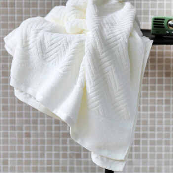 三利 纯棉A类标准简约素雅大浴巾 70×140cm 男女同款 柔软舒适吸水裹身巾 米色