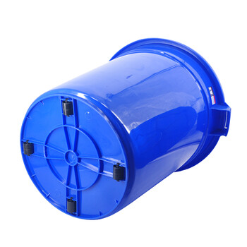 兰诗（LAUTEE）YY-D049 蓝色带盖圆形水桶 150L 工业用大桶