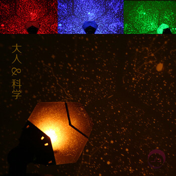 
                                        JU BAI YI 聚百易 大人科学四季星空投影灯小夜灯星空机の的投影仪 投影灯星空灯 原装三代黄光(星座+电源)                
