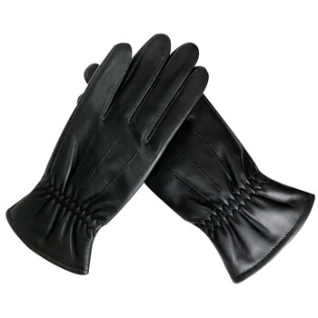 路宁 羊皮手套 女款秋冬羊皮手套 加绒保暖骑行手套