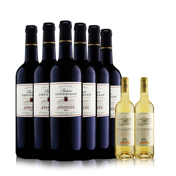 法国红酒 波尔多皇室风范2012干红葡萄酒六支