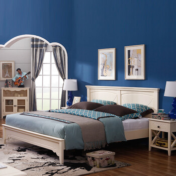 自由平方 韩式田园床欧式美式成套家具地中海