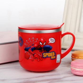 迪士尼儿童保温杯 XM7154A2 蜘蛛红