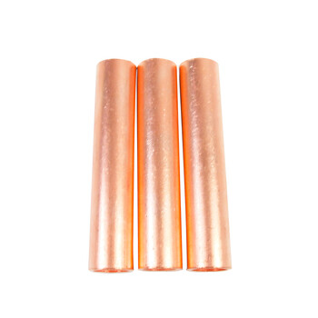 pengyou GT铜连接管 紫铜 通孔铜直通管 电缆对接铜管 中间接头 GT-10mm² 10平方 单只
