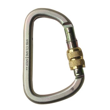 星工（XINGGONG）合金O形环挂钩挂扣 安全带配件登山扣不锈钢保险扣 40KN开口26mmYIC003S