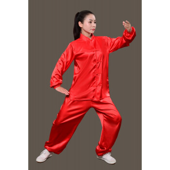 太极衣服武术服表演比赛服太极拳老中青年练功服棉加丝中国风长袖