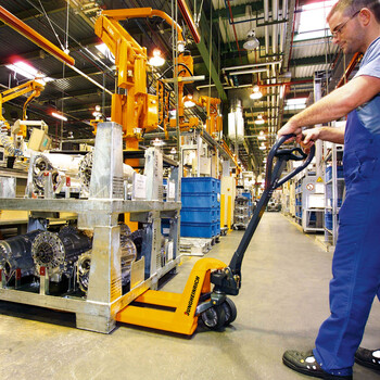 永恒力（JUNGHEINRICH）叉车 手动叉车液压搬运车手动地牛载重2.2t 520*1150 聚氨酯转向轮/双承载轮 AM22