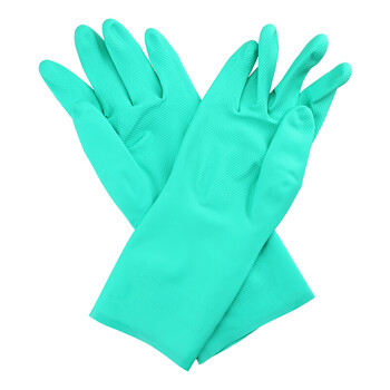 ANSELL 安思尔 37-176耐酸碱耐磨丁腈橡胶防化手套 可重复使用 定做 9码（中码）12双【企业专享】