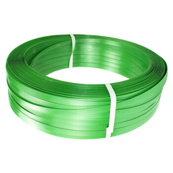 伏兴 PET塑钢打包带 手动打包带手工捆扎带 热熔机用打包带 带宽16mm厚0.8mm 重10kg 绿色