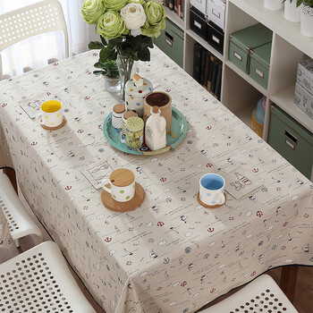 小日子桌布 高档布艺棉麻 ZAKKA 餐桌布茶几布 跨海之旅 跨海之旅 145*240cm
