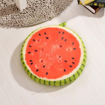 子恒家纺水果树木3D坐垫椅垫 西瓜 40cm*40cm*7cm