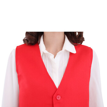 谋福 CNMF 8862   广告志愿者马甲 义工户外宣传马夹 (无领背心 红色 2XL)可LOGO定制