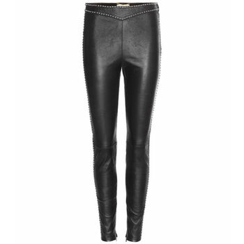 伊夫圣罗兰\/Saint Laurent 精饰皮革裤子 图片色