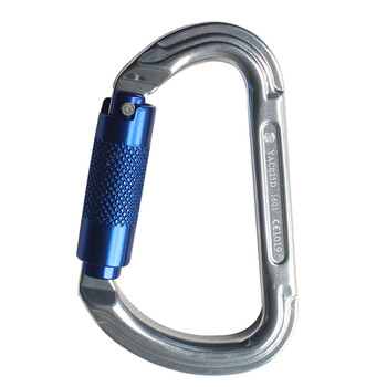 星工（XINGGONG）合金挂钩挂扣环 登山扣不锈钢保险扣 30KN开口22mmYAC025D自锁