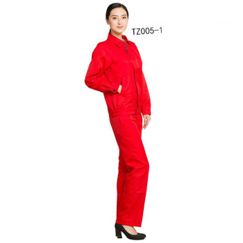 巨成 工作服 套装  长袖 红色 （需要下单备注型号） 企业定制