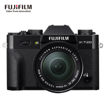 富士微单（FUJIFILM）X-T20 XC16-50II 微单/照相机 黑色 2430万像素 XT20 XT10升级版 4K