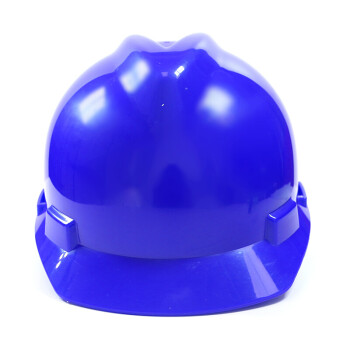 华信 ABS安全帽 小金刚V型安全帽 一指键建筑工地安全帽 蓝色