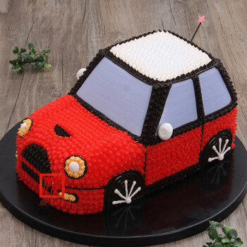 汽车蛋糕 汽车生日蛋糕创意奶油周岁儿童生日