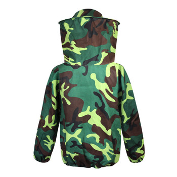 谋福 CNMF 8870 防蜂衣服迷彩蜜蜂防护服半身透气带防蜂帽防蜂服防护衣蜂具