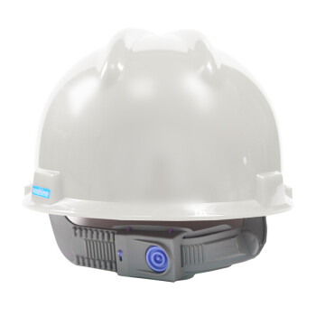 华信  ABS安全帽 小金刚V型安全帽 一指键建筑工地安全帽白色