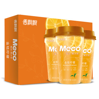 香飘飘奶茶 Meco蜜谷 果汁茶 金桔柠檬口味40
