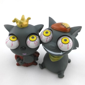 2018新品 圣诞儿童节礼品情侣狼减压爆眼玩具红太狼灰