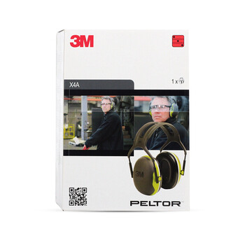 3M X4A隔音降噪耳罩睡眠睡觉/学生学习/工作/装修噪音/广场舞噪音/工业/射击/架子鼓男女通用 定做