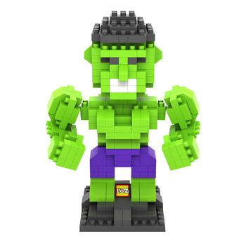 loz小颗粒积木拼装玩具 乐高漫威复仇者联盟 绿