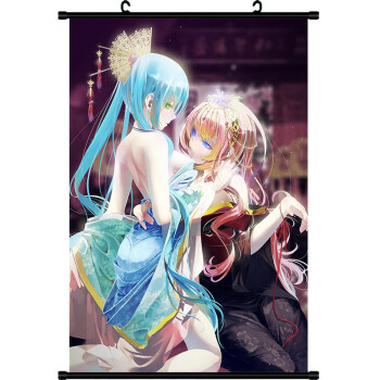 动漫挂画 初音未来动漫卷轴挂画海报壁画 miku歌姬公主殿下二次元壁纸