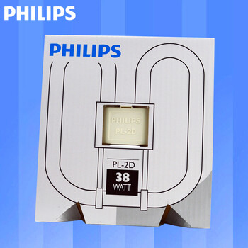 
                                        飞利浦PHILIPS 三基色厨房蝴蝶管吸顶灯光源四针方型节能蝶形灯管 2D 21w白光(140mm*140mm) 日光色(白光)                