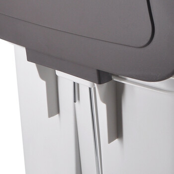 兰诗（LAUTEE）YY-D064 经典横款脚踏垃圾桶 25L 办公室垃圾桶