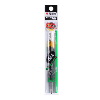 晨光（M&G）文具 G-5按动中性笔芯0.5替芯签字笔芯学生速干子弹头水笔芯办公用品1008/K35/S01/S08用 黑色20支