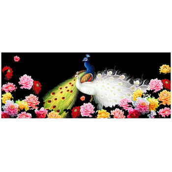 
                                        尚世纪5d钻石画十字绣花开富贵孔雀 钻石绣客厅新款贴钻十字绣 1.2米非满钻ZSH0090                